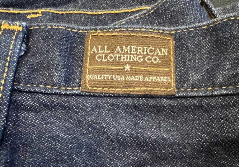 All American Clothing Company Logo On Jeans 768x537 